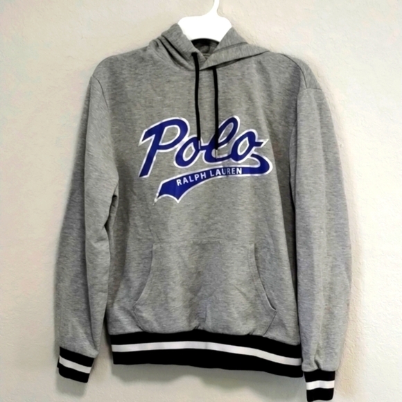 Polo Ralph Lauren Other - Polo Ralph Lauren Grey/Royal Blue Hoodie